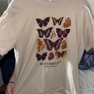 overside butterfly shirt